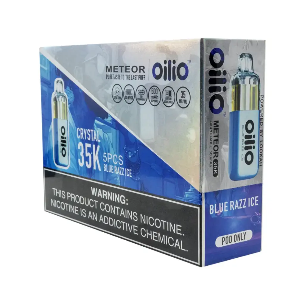 OILIO METEOR POD 5PK 5% 35K PUFFS 