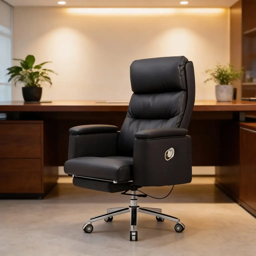 ELITE EXECUTIVE DARK LEATHER CHAIR