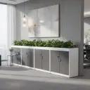 OUTDOOR PLANTER STORAGE CABINET