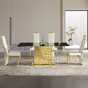 GILDED GRID GRAND DINING TABLE