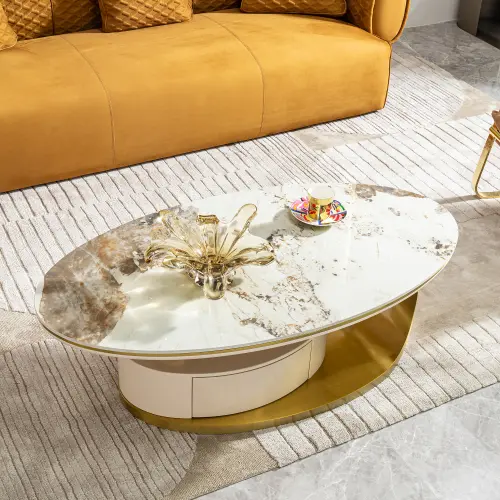HALO ARC MARBLE COFFEE TABLE