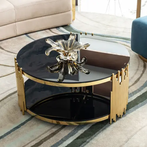 NOIR FRINGE LUXE COFFEE TABLE