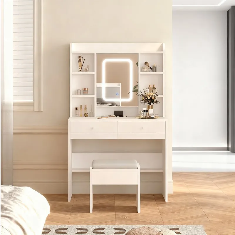 CONTEMPORARY BEDROOM WOODEN DRESSING TABLE WITH SLEEK DESIGN