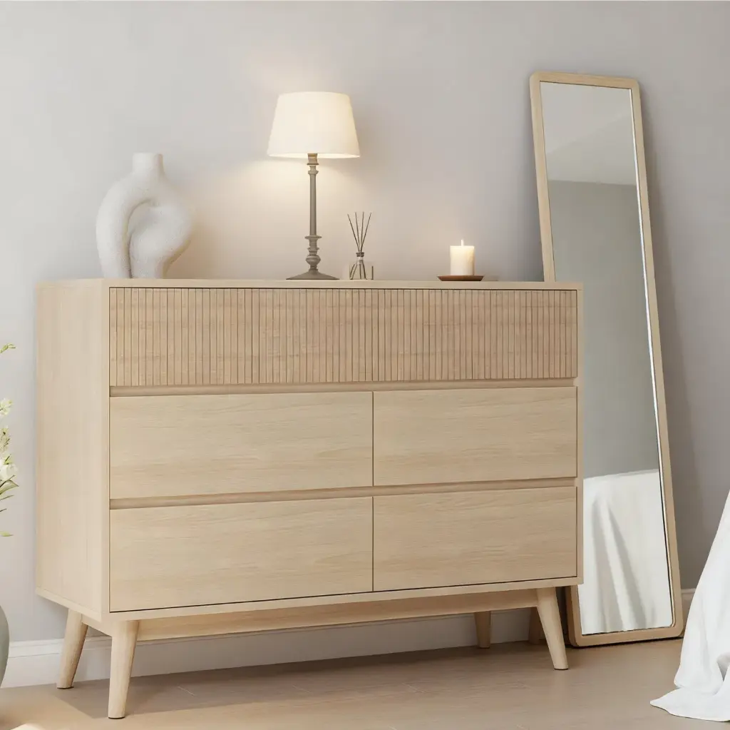 CLASSIC METAL FRAME VINTAGE STORAGE CABINET WITH VERTICAL GRAIN DOORS