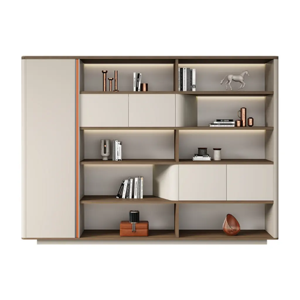 MODERN FILE CABINET WITH RECESSED ALUMINUM ALLOY HANDLE - GH SERIES 