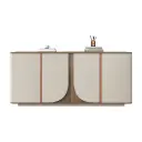 MODERN TEA CABINET WITH ALUMINUM ALLOY EDGING - GH SERIES