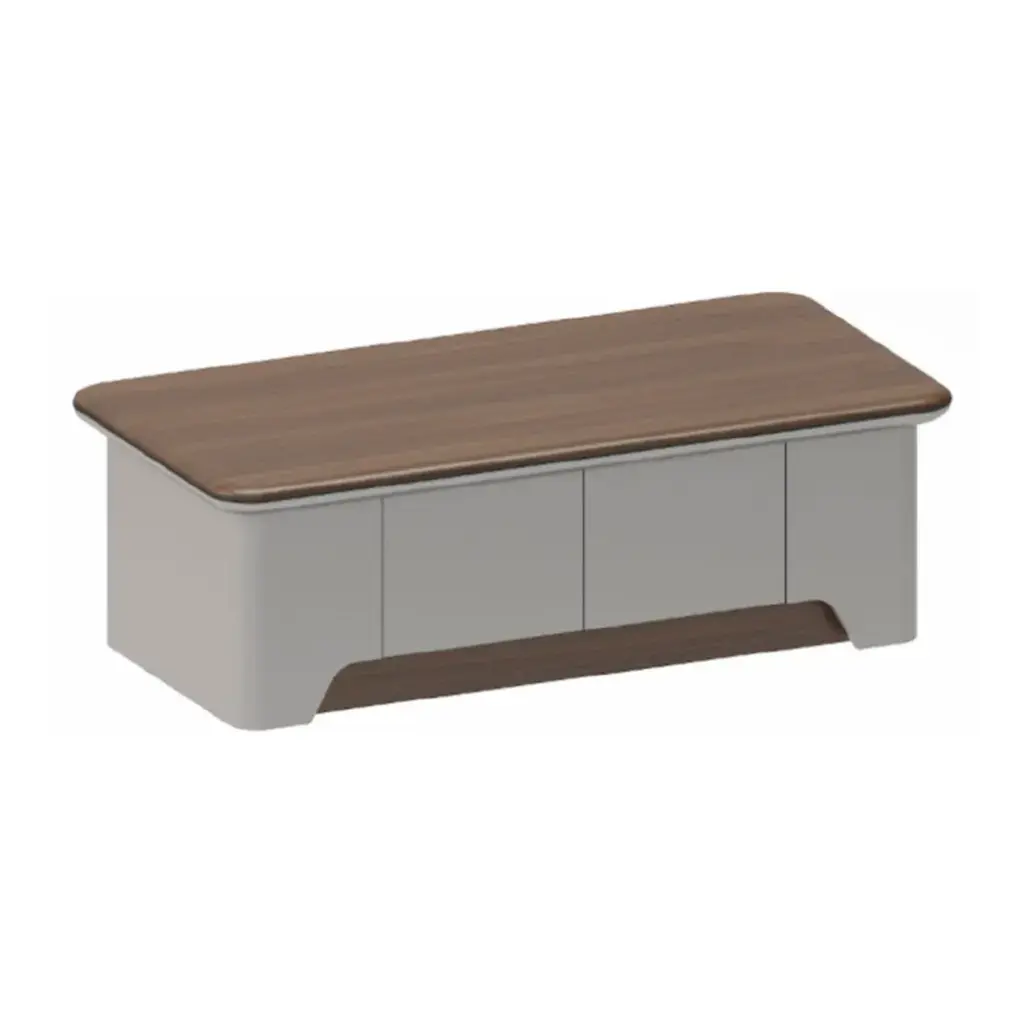 MODERN WALNUT LOW PROFILE OFFICE COFFEE TABLE – PHANTOM SERIES