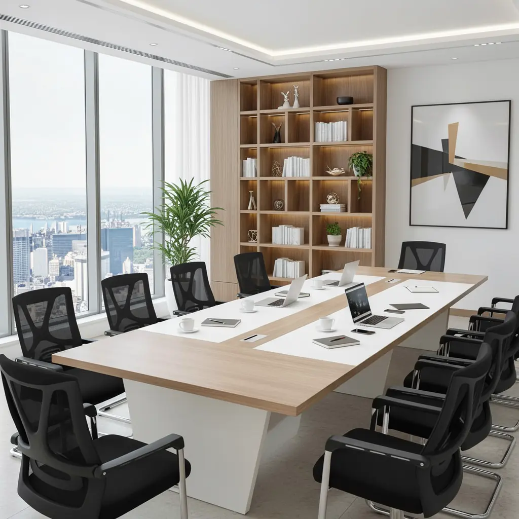 EXECUTIVE BOARDROOM TRIAMINE TABLE