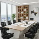 EXECUTIVE BOARDROOM TRIAMINE TABLE