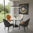 Tulip Round Table & Mixed Chair Dining Set