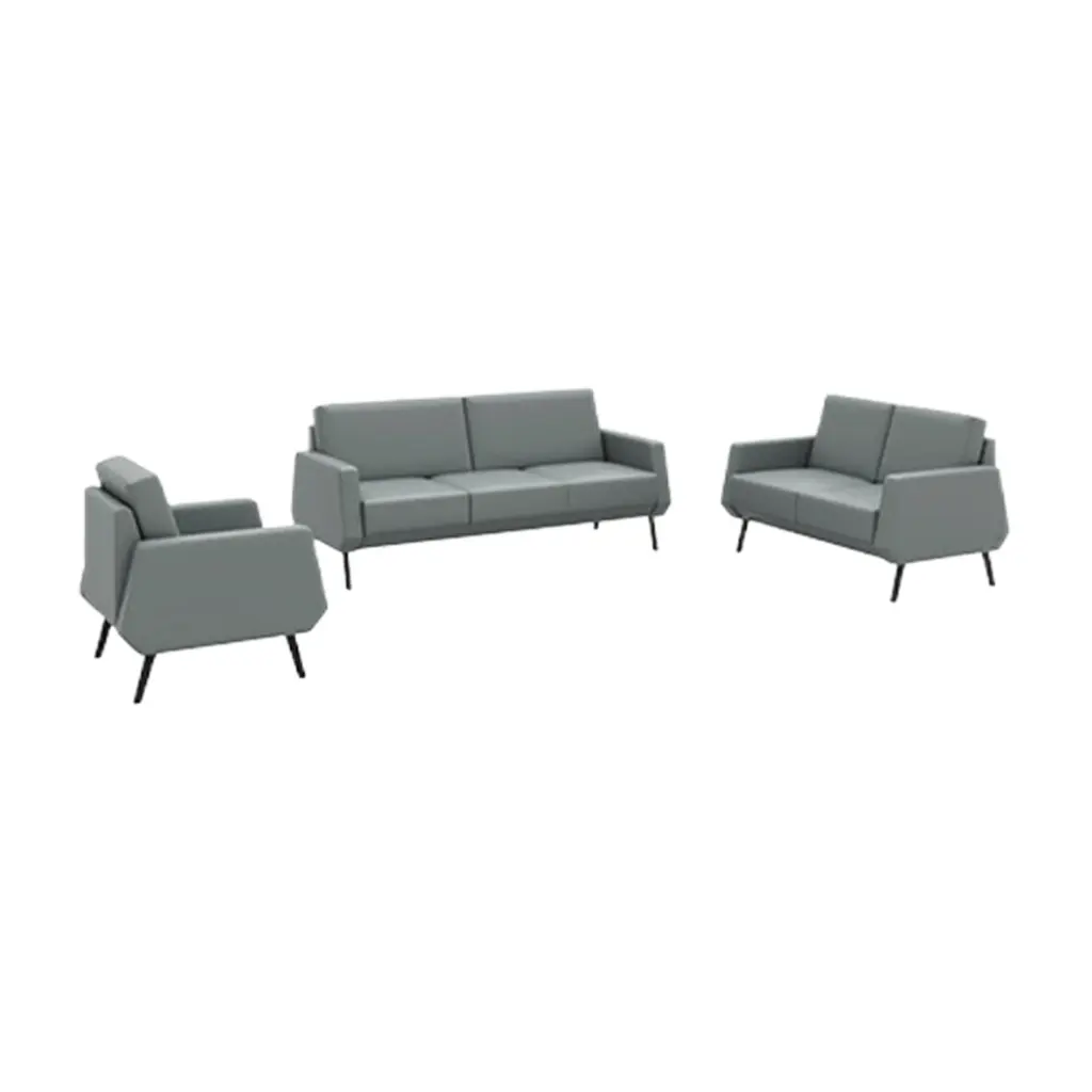 PREMIUM 1+1+3 PU GENUINE LEATHER HIGH RESILIENCE CUSHION SOFA SET - GH SERIES 
