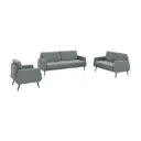 PREMIUM 1+1+3 PU GENUINE LEATHER HIGH RESILIENCE CUSHION SOFA SET - GH SERIES 