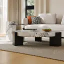 Bianco Marble Slab Coffee Table