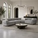 Dove Grey Curved C-Sectional