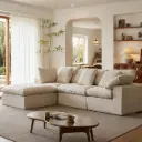 Ivory Down-Fill Pillow Cloud Sofa