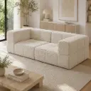 Ivory Block Cube Cloud Sofa
