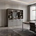 MODULAR WORKSTATION WALL CABINET SYSTEM