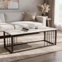LINEAR IRON FRAME COFFEE TABLE