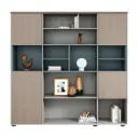 MODERN FILE CABINET WITH SAPPHIRE BLUE AND GREY DESIGN - GH SERIES 